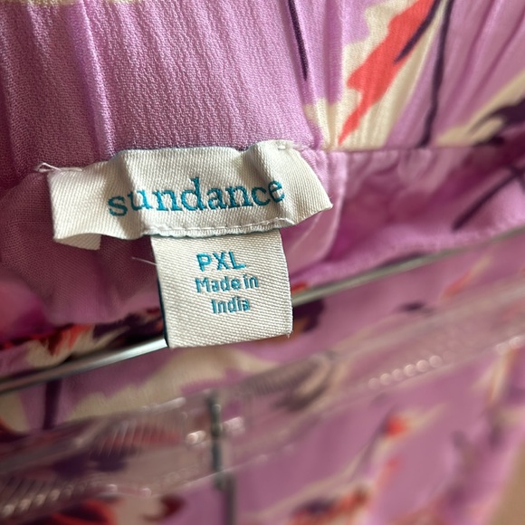 Sundance bright and colorful floral skirt.  Full midi skirt with lining. - Picture 7 of 8